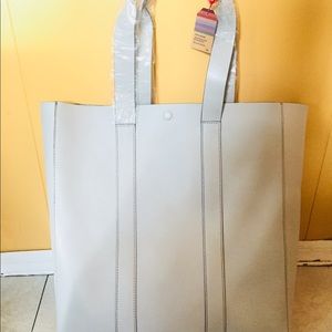 Smooth Genuine Leather Unlined Tote